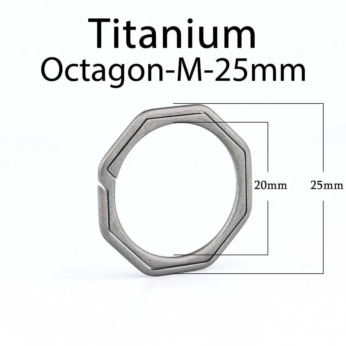 Real Titanium Keyring Super Lightweight Keychain Hanging Buckle For Car Key Ring Holder Quickdraw Tool Creative Gift Accessories