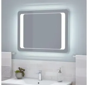 Rectanguler LED Mirror with 3 Lighting Options (Warm, Natural White, Cool White) with Touch Sensor (18X24INCH) L29 Stylish and Decorative Design.