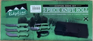 Ridgeline 5 pc Hunters Knife Roll