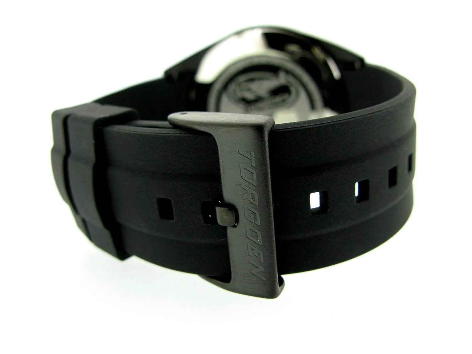 T10 Black Carbon Sapphire | 45mm, Black Silicone Strap