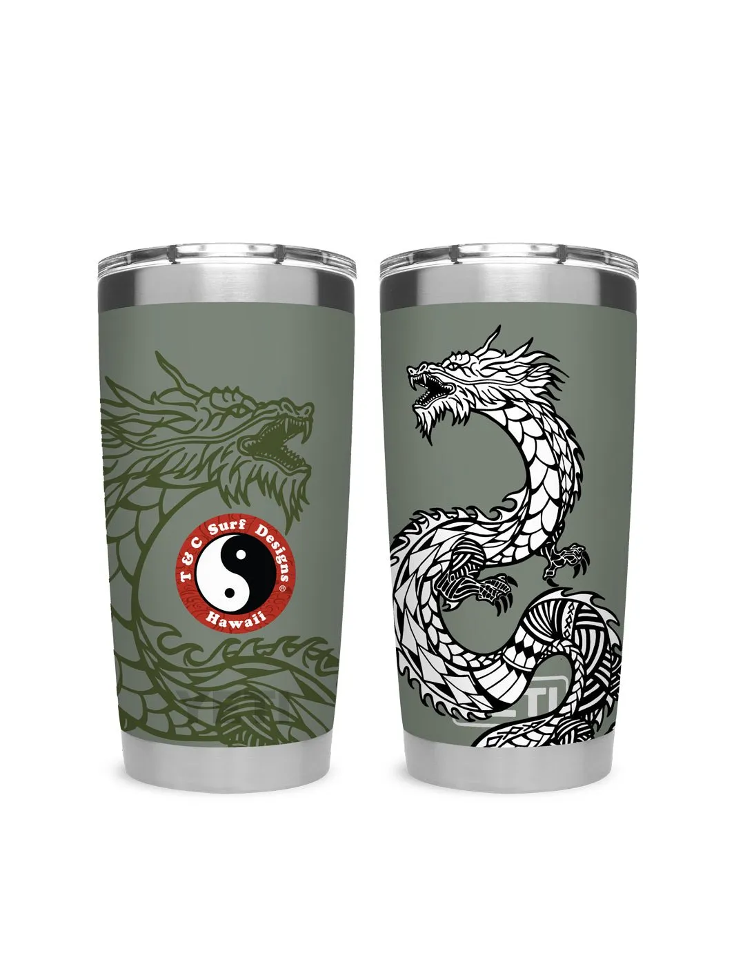 T&C Surf 20 oz Dragon Island Tumbler Yeti