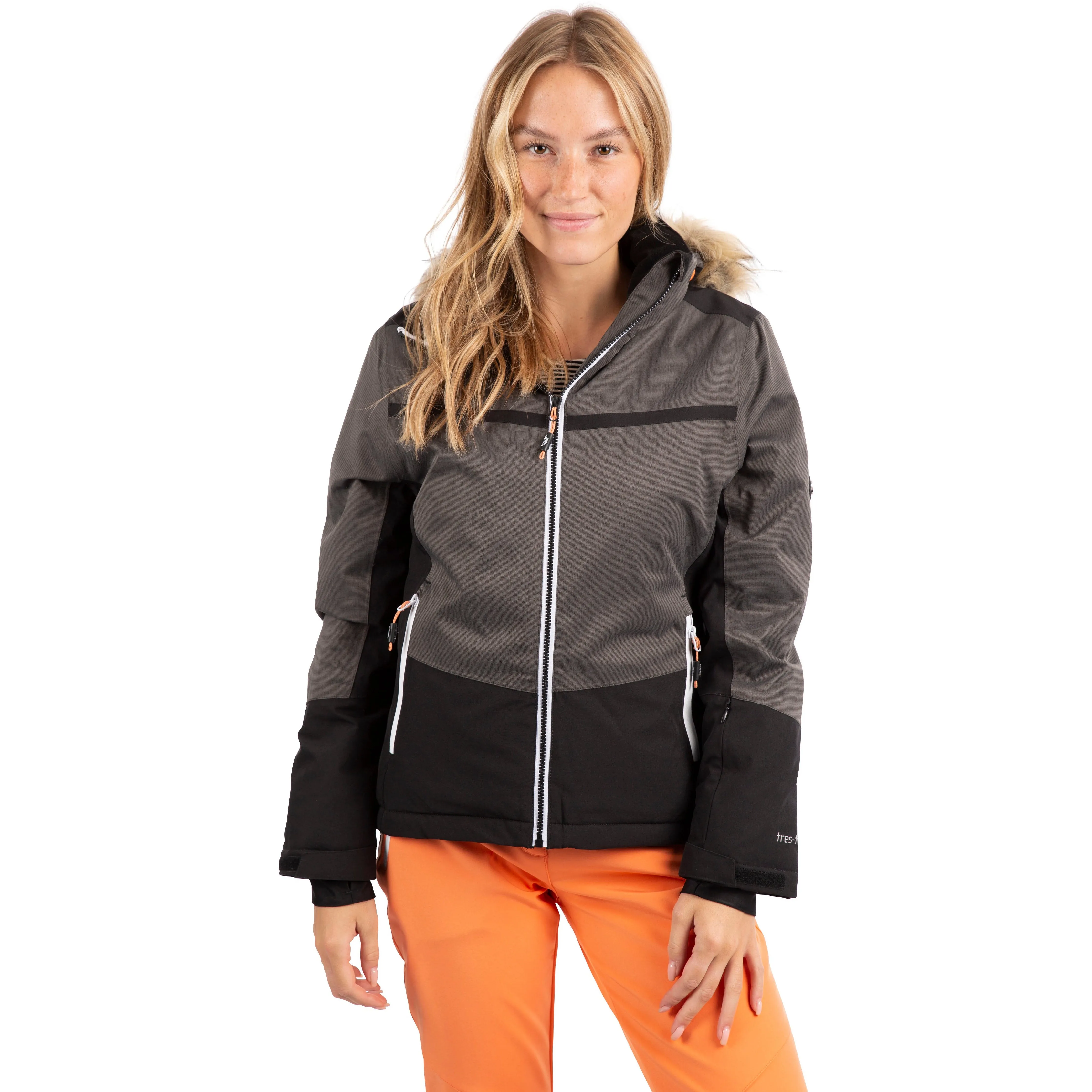 Temptation Womens Padded Waterproof Ski Jacket in Black