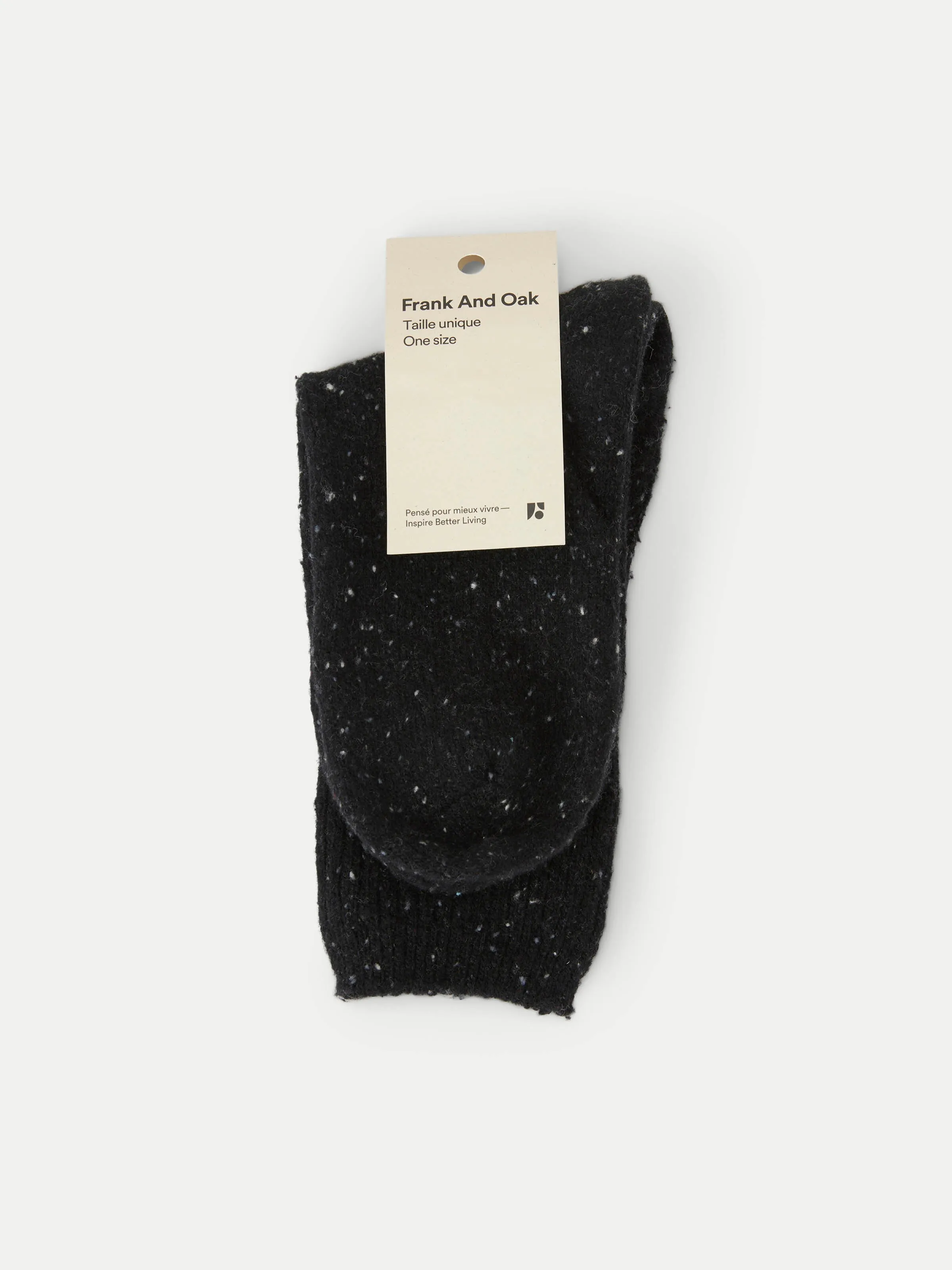 The Chunky Donegal Winter Socks in Black