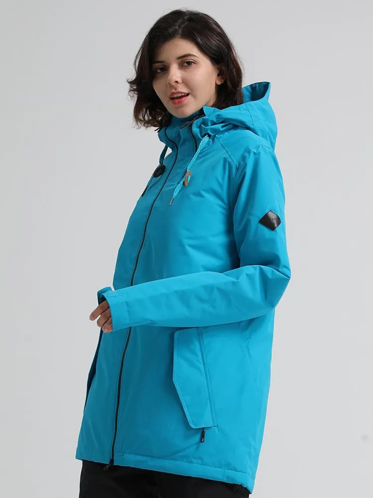 Thermal Warm Waterproof Windproof Blue Ski/Snowboard Jacket For Women