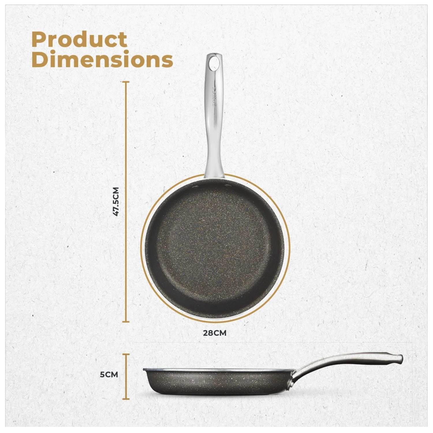 Tower Cerastone Pro 28cm Frying Pan