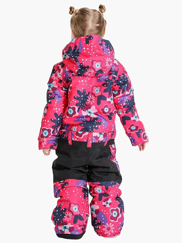 TreadSnow Flower Kids Snowboard One Picec Suit