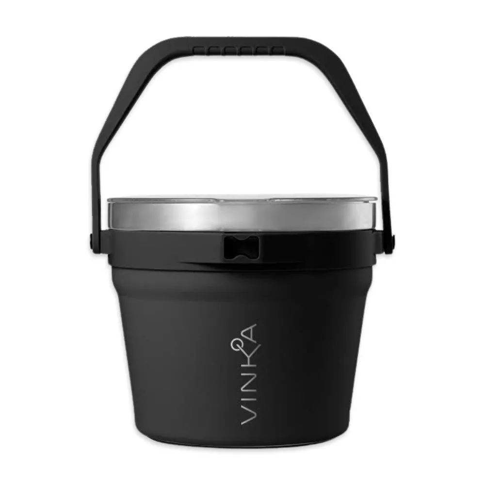 VINKA - Double Walled Vacuum Insulated Ice Bucket (7L) - Matte Black