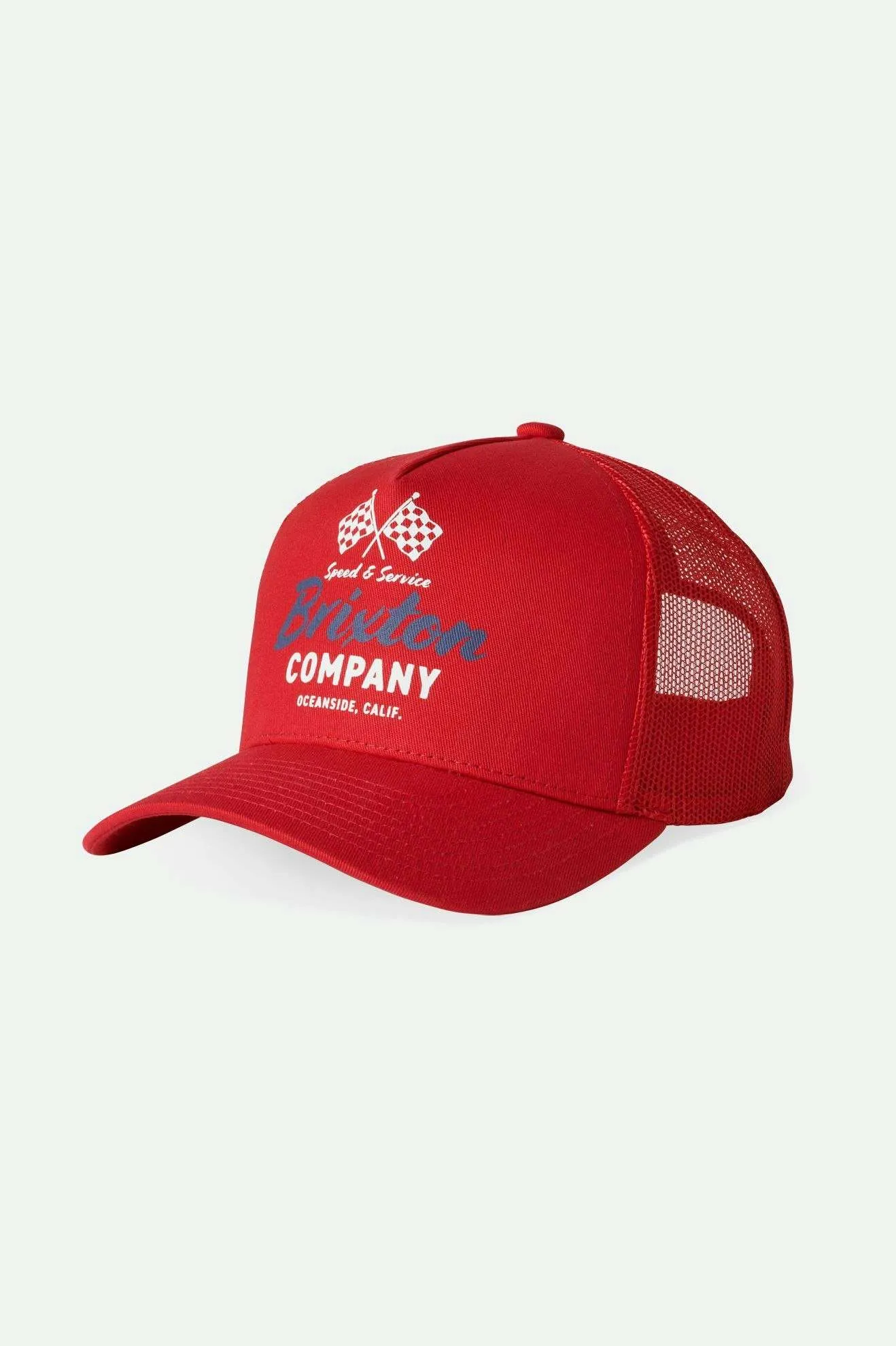 Wayburn Medium Profile Mesh Cap - Casa Red