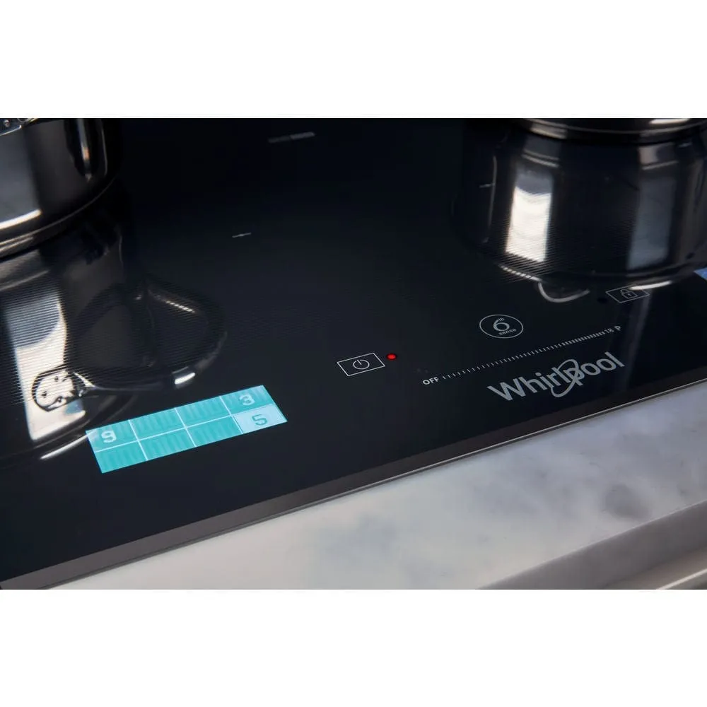 Whirlpool SMP658CBTIXL 65cm Four Zone Induction Hob - Black