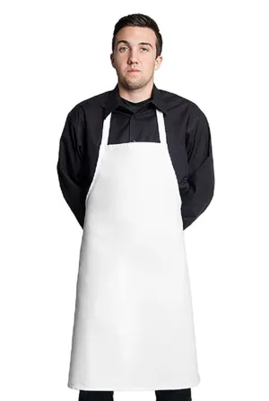 White Basic Chef Bib Apron | Fiumara Apparel | Made in the USA